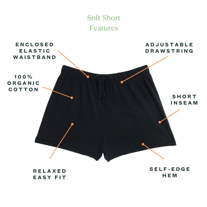 Organic Cotton Soft Short in Graphite from Subset