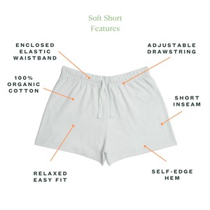 Organic Cotton Soft Short in Cloud from Subset