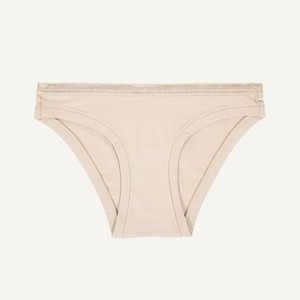 Organic Cotton Low-Rise Bikini in Stone from Subset