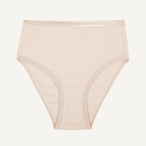 Organic Cotton High-Rise Brief in Stone from Subset
