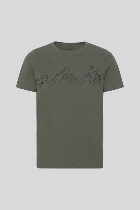 Mountaineering Tee Lark Green (Black Edition) from Superstainable