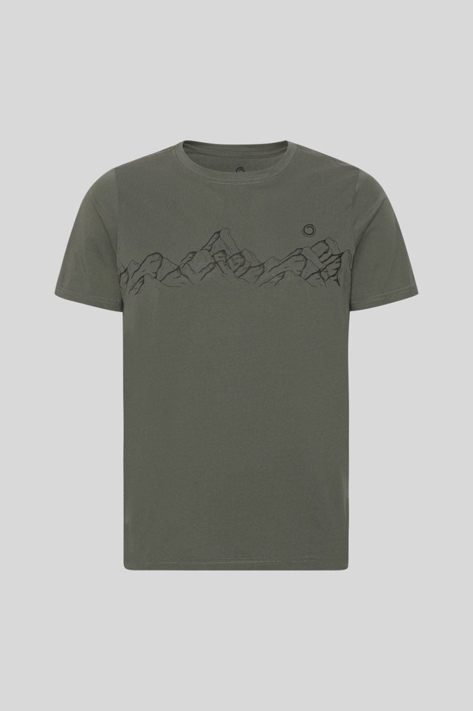 Mountaineering Tee Lark Green (Black Edition) from Superstainable