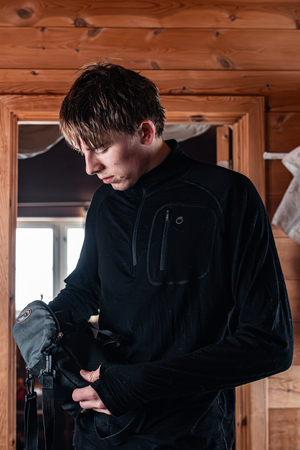 Alling Half Zip Black from Superstainable