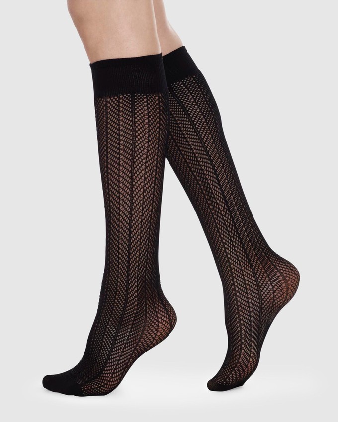Astrid Net Knee-Highs from Swedish Stockings