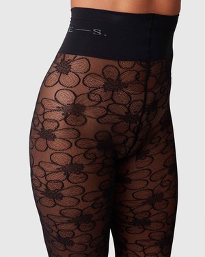 Maja Flower Tights from Swedish Stockings