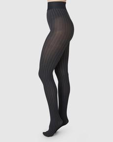 Hilda Stripe Tights via Swedish Stockings