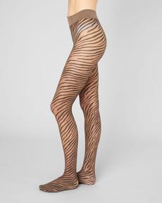 Zadie Zebra Tights via Swedish Stockings