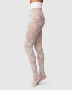 Maja Flower Tights via Swedish Stockings