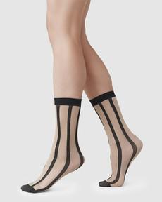 Robin Stripe Socks via Swedish Stockings