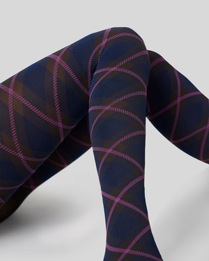 Franka Check Tights from Swedish Stockings