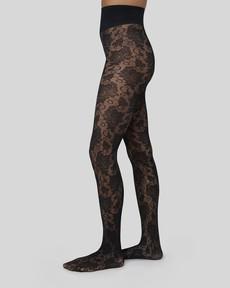 Lily Lace Tights via Swedish Stockings
