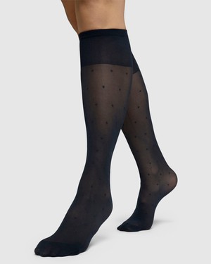 Doris Dots Knee-Highs from Swedish Stockings