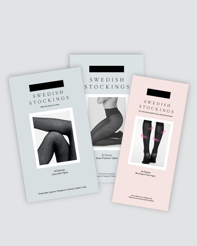 Favorites Bundle: Doris & Svea Tights, Bea Knee-highs from Swedish Stockings