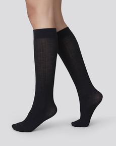 Freja Organic Wool Knee-Highs via Swedish Stockings