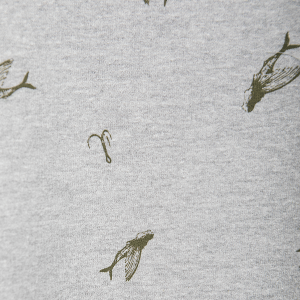 Sweatshirt - biologisch katoen - vliegende vrouw vissen en haakjes - Grijs melange from The Driftwood Tales Sweatshirt - biologisch katoen - vliegende vrouw vissen en haakjes - Grijs melange from The Driftwood Tales
