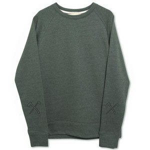 Sweatshirt - biologisch katoen - club&axe - legergroen from The Driftwood Tales Sweatshirt - biologisch katoen - club&axe - legergroen from The Driftwood Tales