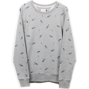 Sweatshirt - biologisch katoen - vliegende vrouw vissen en haakjes - Grijs melange from The Driftwood Tales Sweatshirt - biologisch katoen - vliegende vrouw vissen en haakjes - Grijs melange from The Driftwood Tales