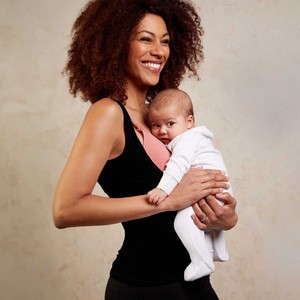 EcoVero™ Under Bust Nursing Vest Black from Tilbea London