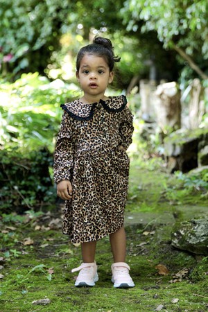 Bumble Leopard Print Girls Dress from Tilbea London