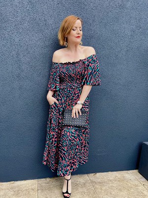 Holly Maternity & Nursing Midi Dress from Tilbea London