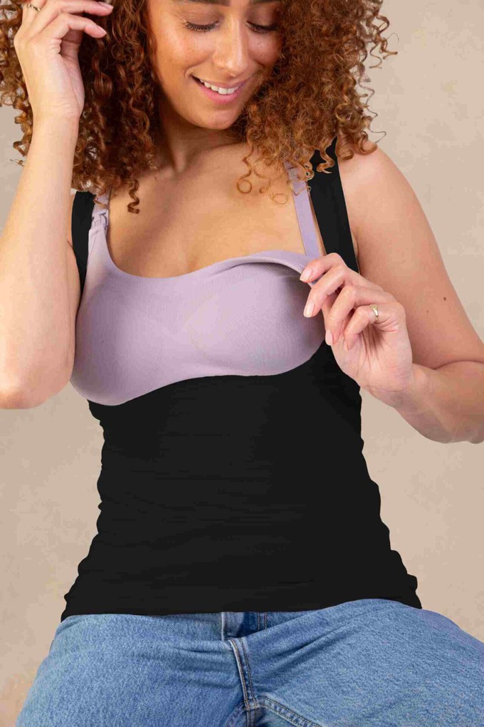 Tilbea Under Bust Nursing Vest Black from Tilbea London