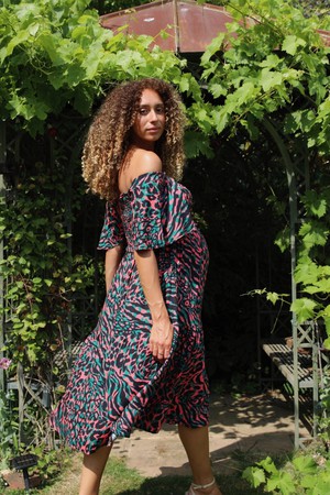 Holly Maternity & Nursing Midi Dress from Tilbea London