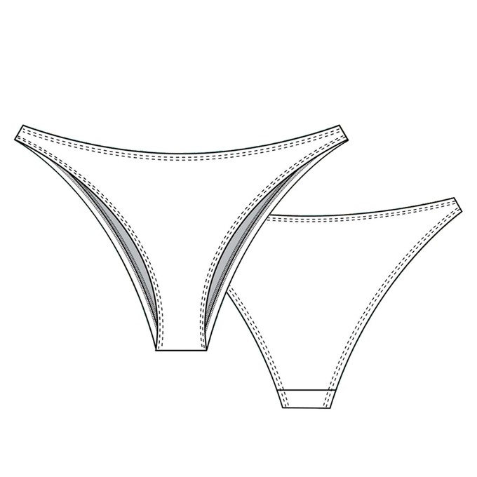 Blossom Organic Cotton Brazilian Panty from TIZZ & TONIC