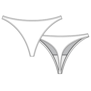 Bubblegum Micromodal Tanga Panty from TIZZ & TONIC