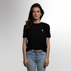 Black logo t-shirt women from TOP CULTURE