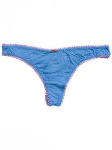 Blue Bamboo 90's Thong via Troo