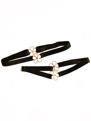 Daisy Dainty Garter Black from Troo