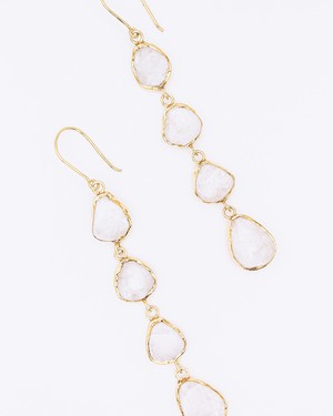 gardenia earrings from TRUVAI jewellery