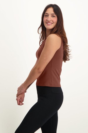 Karuna Balance Dry-fit Yoga Tank – Mocca from Urban Goddess