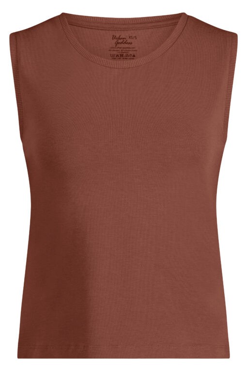 Karuna Balance Dry-fit Yoga Tank – Mocca from Urban Goddess
