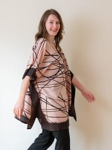 Organic Silk Kimono- Lattice via Urban Medley