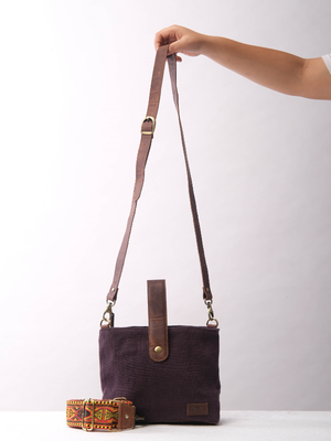 Mia Crossbody Bag Eggplant from Urban Medley