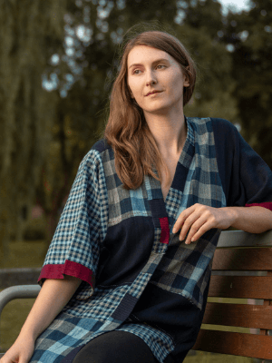 Indigo Boxy Kimono from Urban Medley
