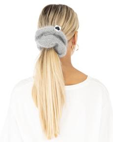 XL Mohair Scrunchie - Grey via Urbankissed
