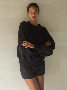 Cecile Mohair Shorts in Black via Urbankissed