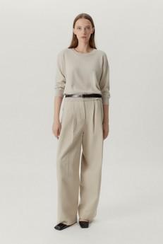 The Merino Wool Boxy T-shirt - Pearl via Urbankissed