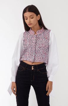 Handwoven Crop Top Shirt via Urbankissed
