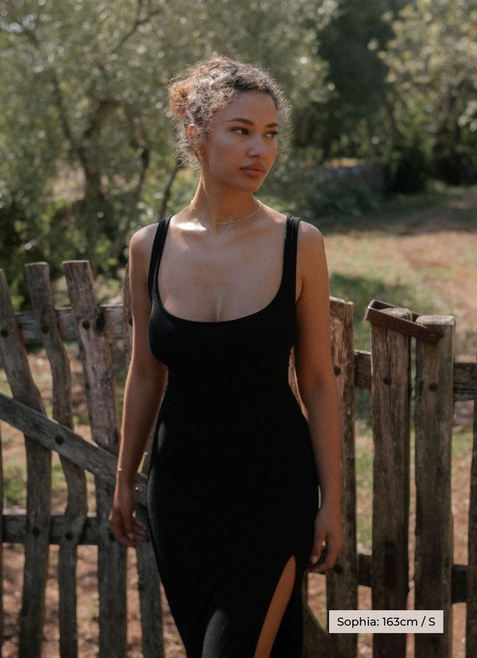 Francesca Midi Dress - Black from Urbankissed