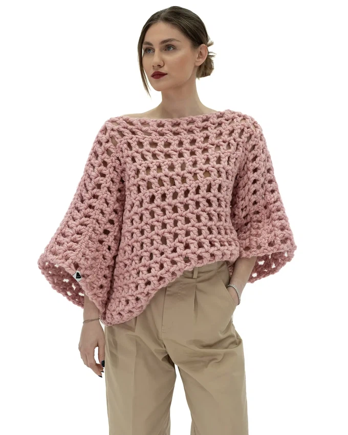 Bow Sleeve Sweater - Pink from Urbankissed