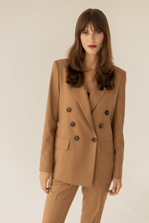 Double-Breasted Jacket Caramel from Urbankissed