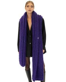 Ribbed Chunky Scarf - Purple via Urbankissed