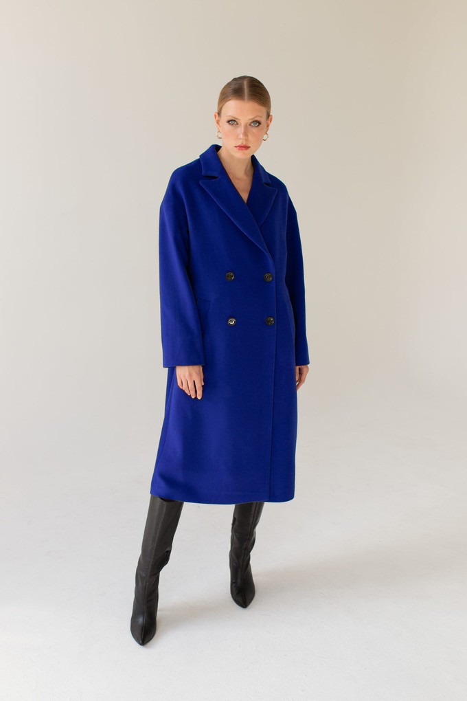 Double-Breasted Coat Sapphire from Urbankissed