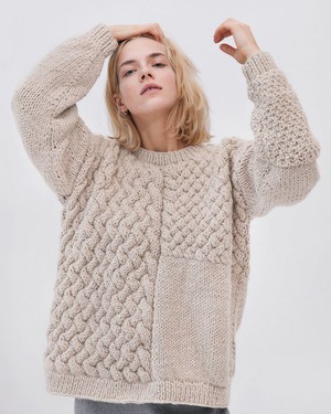 Heartbreaker: Beige Alpaca & Wool Sweater from Urbankissed