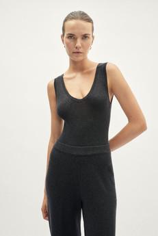 The Ultrasoft Wool Ribbed Body - Anthracite Melange via Urbankissed