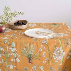 Greenery On Mustard Tablecloth from Urbankissed