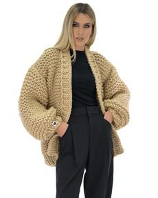 Classic Chunky Cardigan - New Gold via Urbankissed